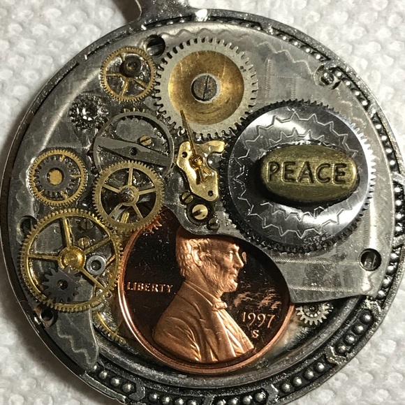💥SPECIAL💥Penny Steampunk Pocket Watch  Necklace - Picture 4 of 7